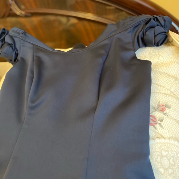 Evening dress in navy size 12 p - Picture 4 of 6